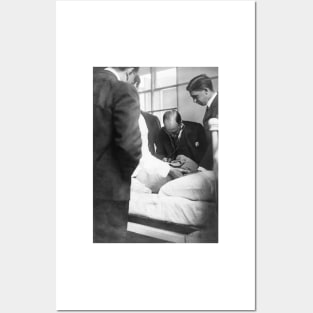 William Osler attending a patient, 1900s (C028/1674) Posters and Art